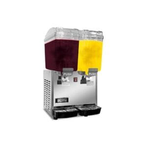 Dispensador de jugos de 36 litros con 2 tolvas
