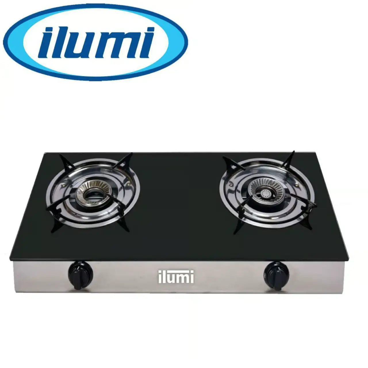 Cocina doméstica a gas de acero inoxidable