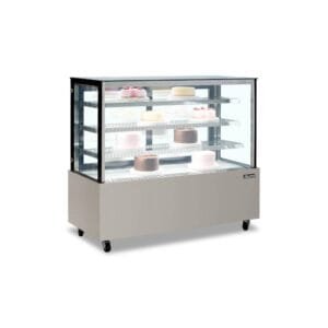 Vitrina refrigerada de 1500 mm 3 repisas y vidrio plano