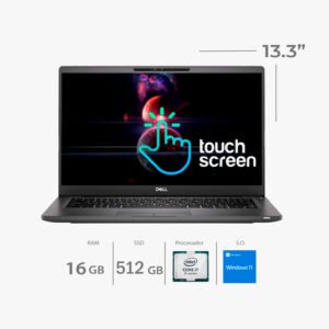 Laptop DELL Touchscreen Latitude 7400 Core i7 8665U 16 gb